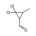2,2-dichloro-3-methylcyclopropane-1-carbaldehyde结构式