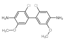 2,2-二氯-5,5-二甲氧基联苯胺结构式