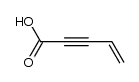 pent-4-en-2-ynoic acid Structure