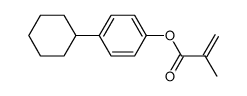 methacrylic acid-(4-cyclohexyl-phenyl ester) Structure