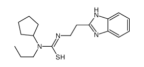Thiourea, N-[2-(1H-benzimidazol-2-yl)ethyl]-N-cyclopentyl-N-propyl- (9CI) Structure