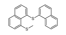 1-methylsulfanyl-8-naphthalen-1-ylsulfanylnaphthalene结构式