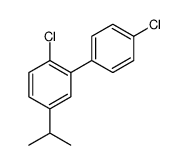 1-chloro-2-(4-chlorophenyl)-4-propan-2-ylbenzene结构式