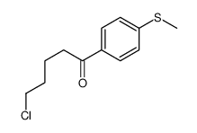 5-chloro-1-(4-methylsulfanylphenyl)pentan-1-one Structure