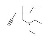 N,N-diethyl-2-methyl-2-prop-2-ynylpent-4-en-1-amine结构式