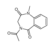 4-acetyl-1-methyl-3H-1,4-benzodiazepine-2,5-dione结构式