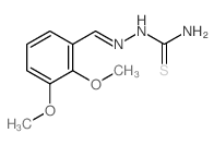 [(2,3-dimethoxyphenyl)methylideneamino]thiourea结构式
