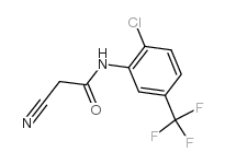 N-(2-氯-5-三氟甲基苯基)-2-氰基乙酰胺结构式