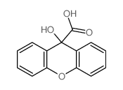 9-羟基-9H-氧杂蒽-9-羧酸结构式