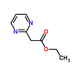 2-Pyrimidineacetic acid ethyl ester Structure