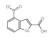 Benzo[b]selenophene-2-carboxylicacid, 4-nitro- Structure