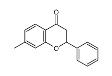 7-methyl-2-phenyl-2,3-dihydrochromen-4-one结构式