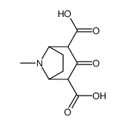 8-methyl-3-oxo-8-azabicyclo[3.2.1]octane-2,4-dicarboxylic acid Structure