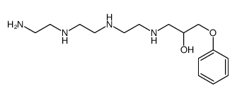 1-[[2-[[2-[(2-氨基乙基)氨基]乙基]氨基]乙基]氨基]-3-苯氧基-2-丙醇结构式