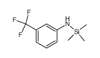 1,1,1-trimethyl-N-(3-(trifluoromethyl)phenyl)silanamine结构式