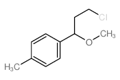 Benzene,1-(3-chloro-1-methoxypropyl)-4-methyl-结构式