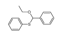 benzaldehyde O-ethyl S-phenyl acetal Structure
