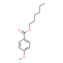 hexyl para-anisate Structure