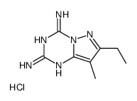 7-ethyl-8-methylpyrazolo[1,5-a][1,3,5]triazine-2,4-diamine,hydrochloride Structure