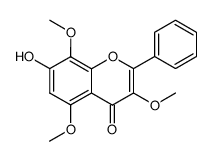 7-hydroxy-3,5,8-trimethoxyflavone Structure