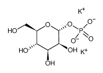 α-D(+)-甘露糖 1-磷酸二钾盐结构式