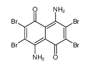 8-Amino-2,3,6,7-tetrabromo-5-hydroxy-4-iminonaphthalen-1(4H)-one structure
