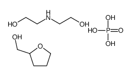 2-(2-hydroxyethylamino)ethanol,oxolan-2-ylmethanol,phosphoric acid Structure