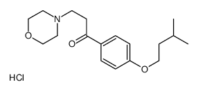 1-[4-(3-methylbutoxy)phenyl]-3-morpholin-4-ylpropan-1-one,hydrochloride Structure