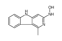 3-羟基氨基-1-甲基-5H-吡啶并(4,3-b)吲哚结构式
