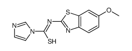 N-(6-methoxy-1,3-benzothiazol-2-yl)imidazole-1-carbothioamide结构式