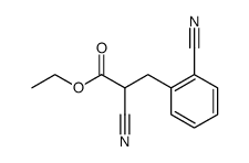 2-cyano-3-(2-cyano-phenyl)-propionic acid ethyl ester Structure