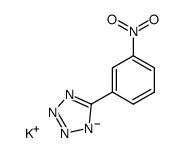 potassium 5-(3-nitrophenyl)tetrazol-1-ide结构式