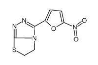 3-(5-nitrofuran-2-yl)-5,6-dihydro-[1,3]thiazolo[2,3-c][1,2,4]triazole结构式