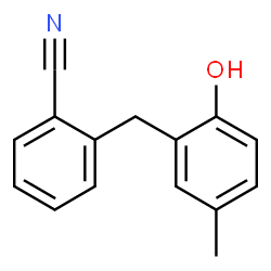 Benzonitrile, 2-[(2-hydroxy-5-methylphenyl)methyl]- (9CI)结构式