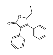 2-ethyl-3,4-diphenyl-2H-furan-5-one结构式