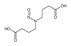 4-[3-carboxypropyl(nitroso)amino]butanoic acid结构式
