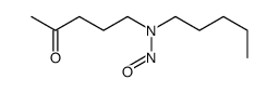 N-(4-oxopentyl)-N-pentylnitrous amide Structure