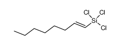 trichloro(trans-1-octenyl)silane结构式