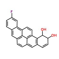 11-Fluoro-1,2-dihydrobenzo[rst]pentaphene-1,2-diol结构式