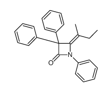4-butan-2-ylidene-1,3,3-triphenylazetidin-2-one结构式