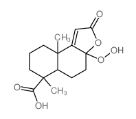 3a-hydroperoxy-6,9a-dimethyl-2-oxo-4,5,5a,7,8,9-hexahydrobenzo[e][1]benzofuran-6-carboxylic acid结构式