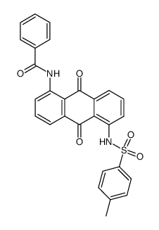 1-benzoylamino-5-(toluene-4-sulfonylamino)-anthraquinone结构式
