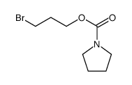 3-bromopropyl pyrrolidine-1-carboxylate Structure