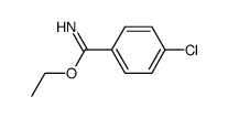 4-chloro-benzimidic acid ethyl ester Structure
