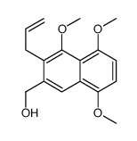 (4,5,8-trimethoxy-3-prop-2-enylnaphthalen-2-yl)methanol结构式