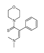 3-(dimethylamino)-1-morpholin-4-yl-2-phenylprop-2-ene-1-thione结构式