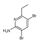 3,5-Dibromo-6-ethyl-2-pyridinamine Structure