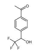 1-[4-(2,2,2-trifluoro-1-hydroxyethyl)phenyl]ethanone Structure