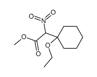 methyl 2-(1-ethoxycyclohexyl)-2-nitroacetate Structure