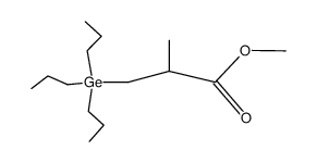 methyl 2-methyl-3-(tripropylgermyl)propionate结构式